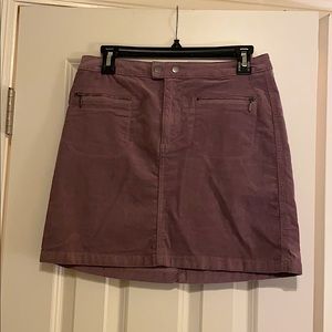 Eggplant colored corduroy skirt